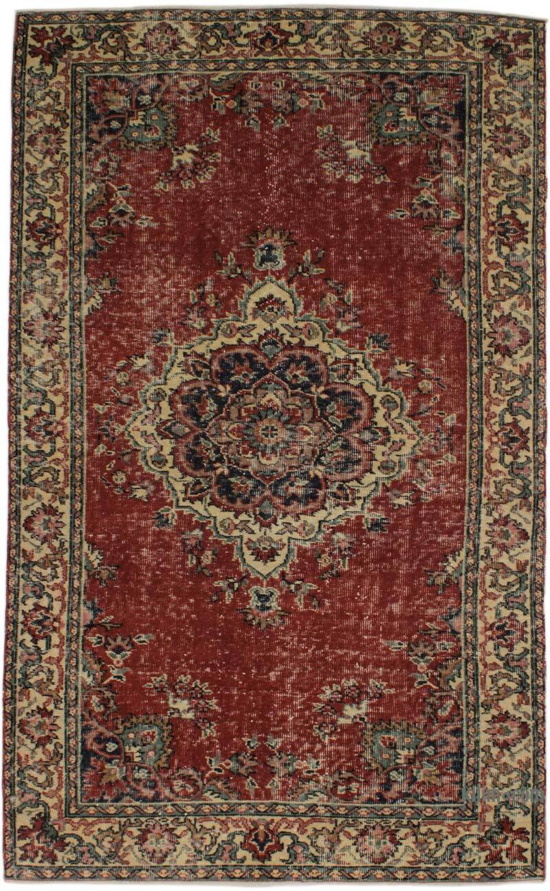 Vintage Turkish Hand-Knotted Rug - 4' 1" x 6' 7" (49" x 79") - K0076892