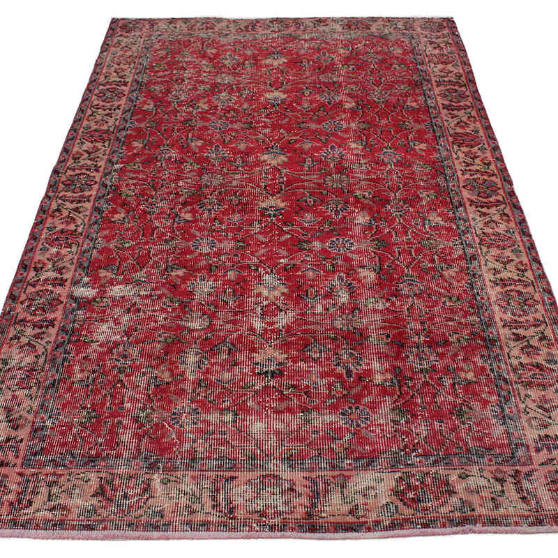 El Dokuma Vintage Halı - 116 cm x 206 cm - K0076893