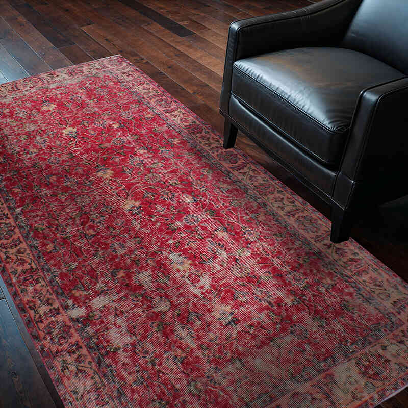 El Dokuma Vintage Halı - 116 cm x 206 cm - K0076893