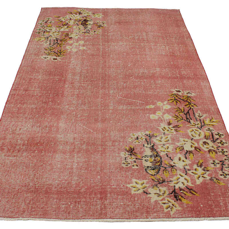 El Dokuma Vintage Halı - 118 cm x 206 cm - K0076894