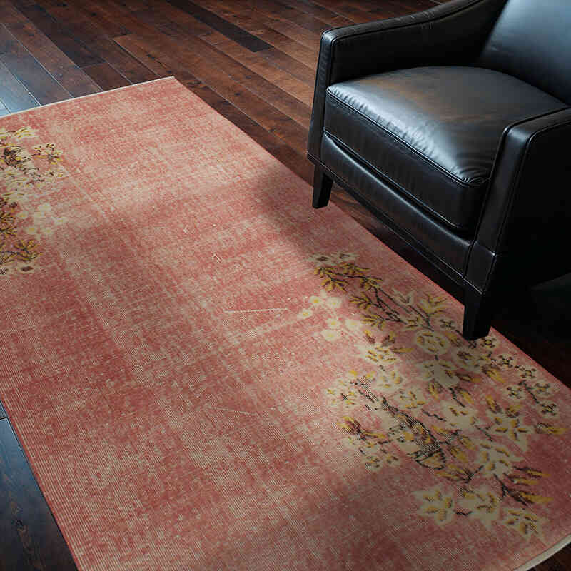 El Dokuma Vintage Halı - 118 cm x 206 cm - K0076894