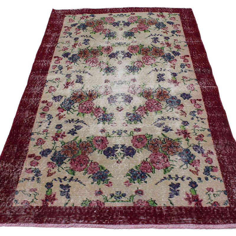 Vintage Turkish Hand-Knotted Rug - 3' 7" x 6' 3" (43" x 75") - K0076897