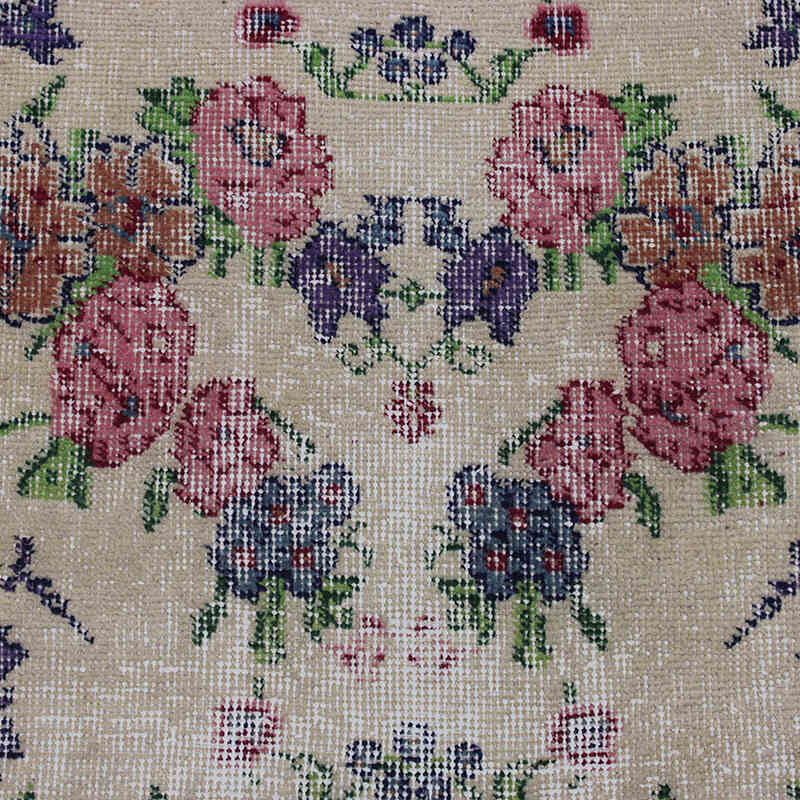 Vintage Turkish Hand-Knotted Rug - 3' 7" x 6' 3" (43" x 75") - K0076897