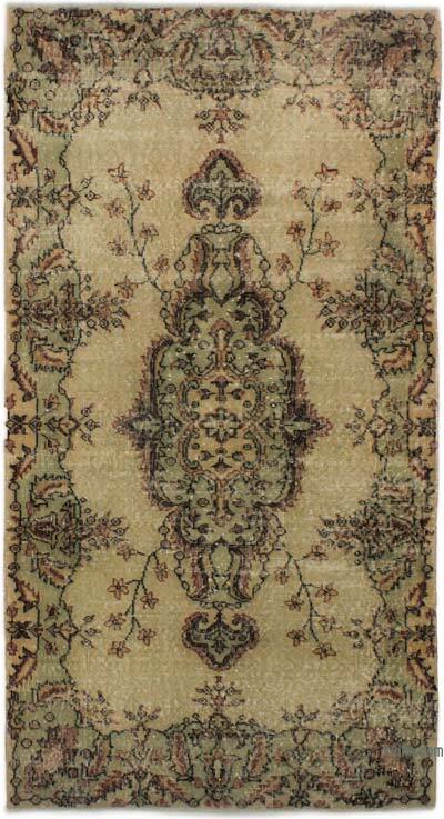 El Dokuma Vintage Halı - 113 cm x 210 cm