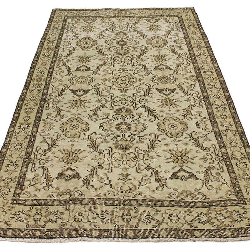 El Dokuma Vintage Halı - 117 cm x 208 cm - K0076899