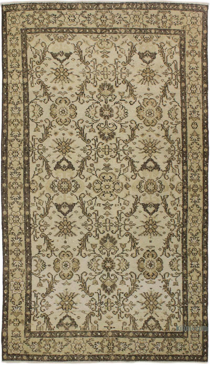 El Dokuma Vintage Halı - 117 cm x 208 cm - K0076899