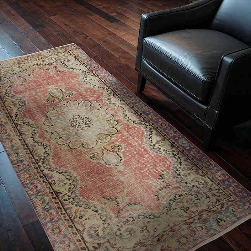 El Dokuma Vintage Halı - 115 cm x 195 cm - K0076900