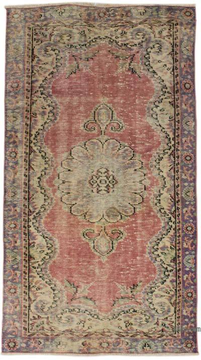Alfombra Vintage Turca Anudada a Mano - 115 cm x 195 cm