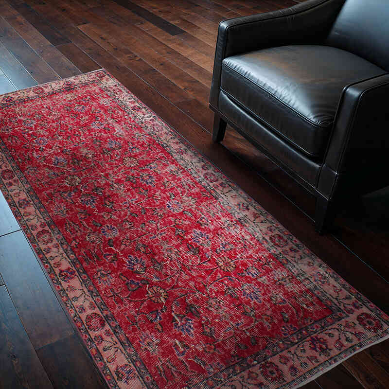 Vintage Turkish Hand-Knotted Rug - 2' 11" x 6' 5" (35" x 77") - K0076901