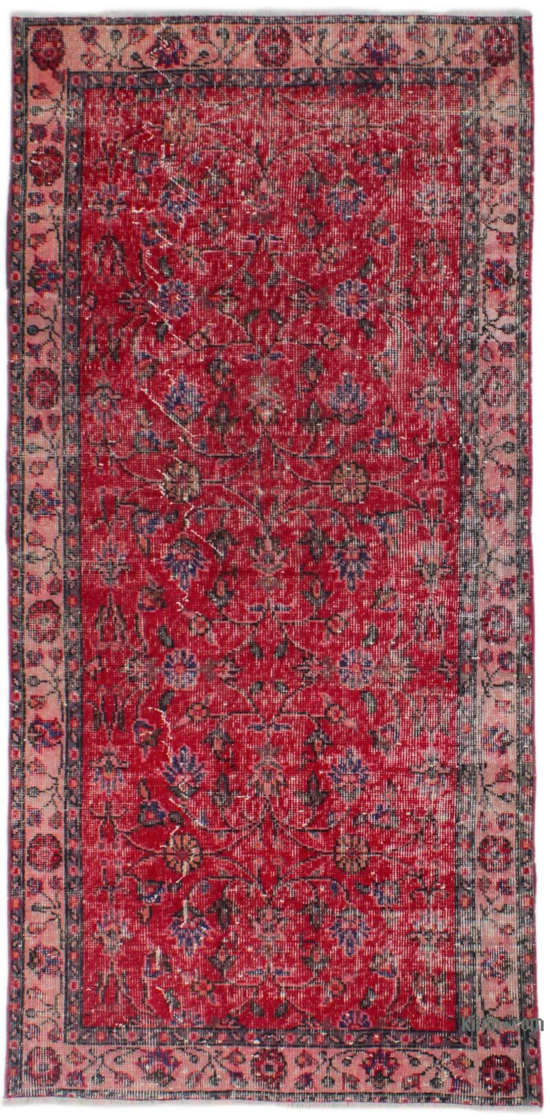 Vintage Turkish Hand-Knotted Rug - 2' 11" x 6' 5" (35" x 77") - K0076901