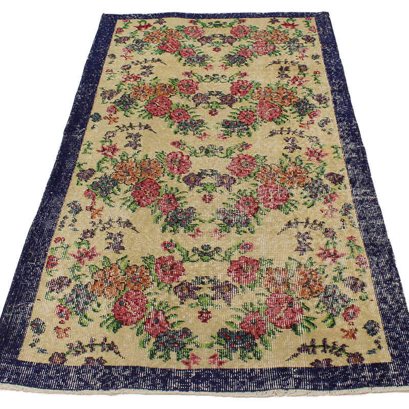 Vintage Turkish Hand-Knotted Rug - 2' 11" x 5' 5" (35" x 65") - K0076902