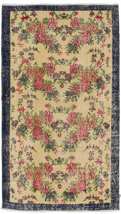 Vintage Turkish Hand-Knotted Rug - 2' 11" x 5' 5" (35" x 65")