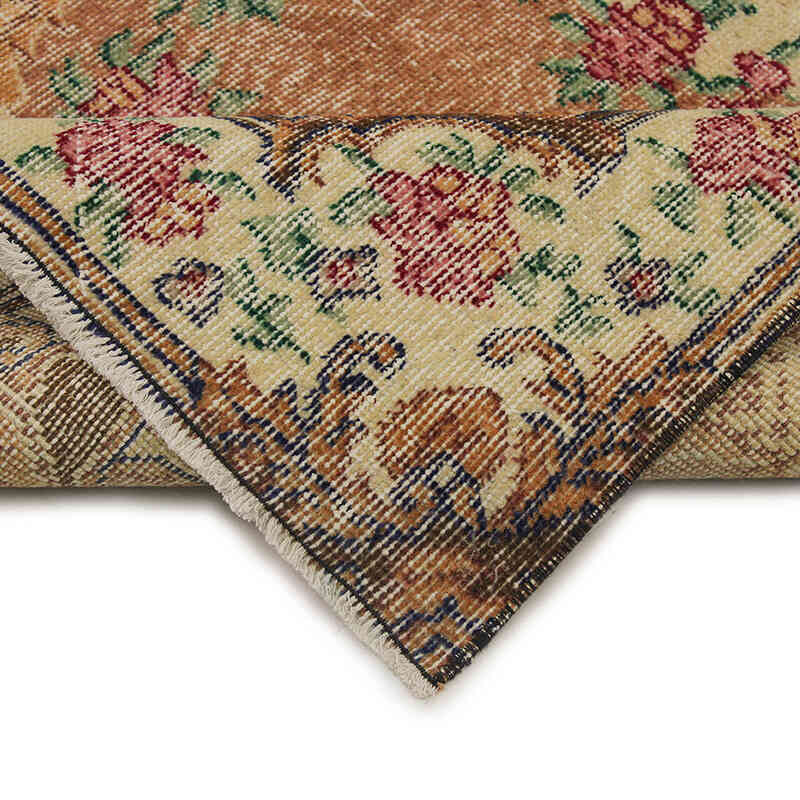 Alfombra Vintage Turca Anudada a Mano - 112 cm x 210 cm - K0076904