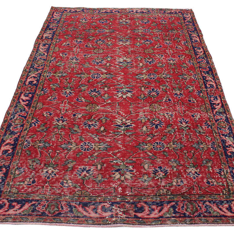 El Dokuma Vintage Halı - 115 cm x 208 cm - K0076905