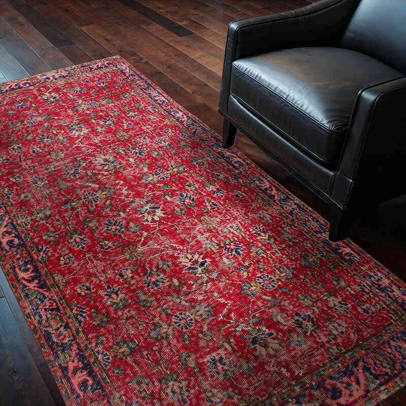 El Dokuma Vintage Halı - 115 cm x 208 cm - K0076905