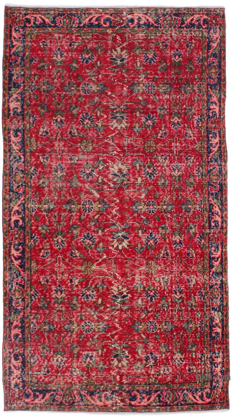 El Dokuma Vintage Halı - 115 cm x 208 cm - K0076905