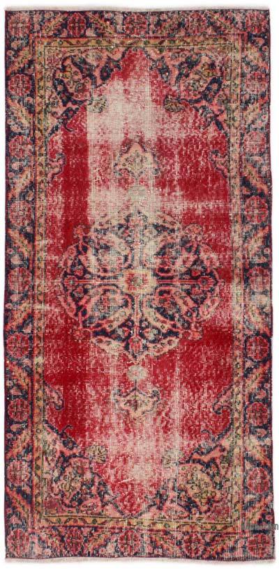 Vintage Turkish Hand-Knotted Rug - 2' 10" x 6'  (34" x 72")