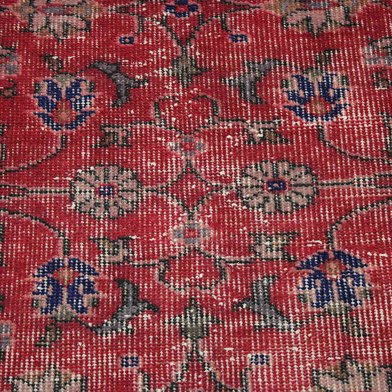 Alfombra Vintage Turca Anudada a Mano - 91 cm x 203 cm - K0076907