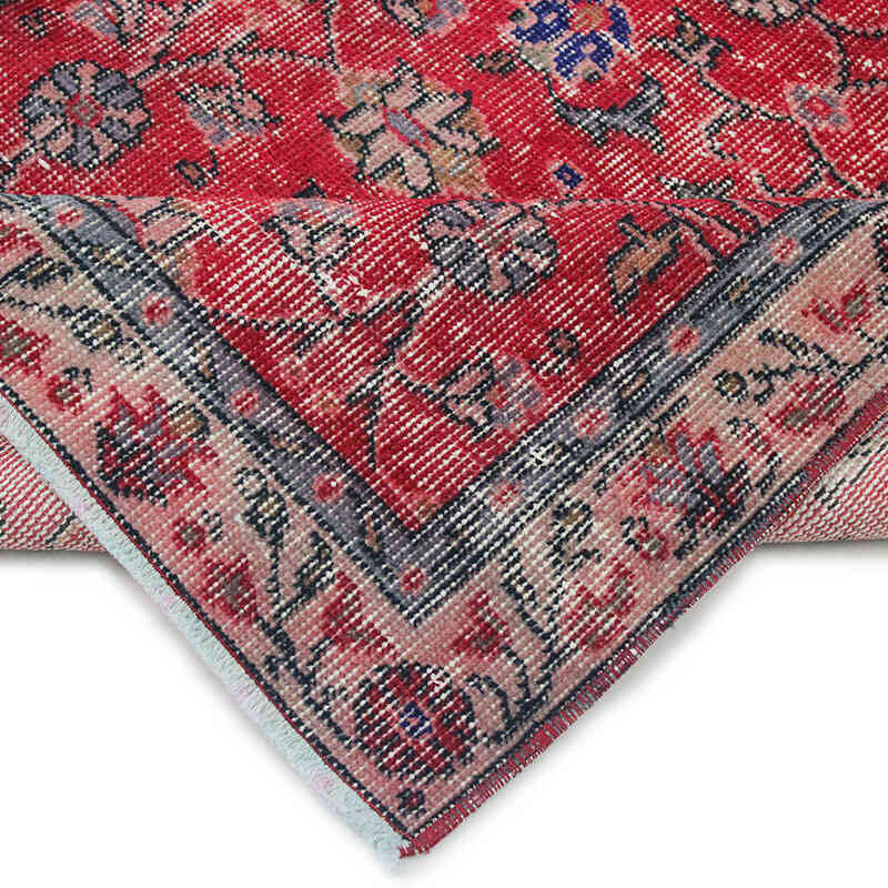 Alfombra Vintage Turca Anudada a Mano - 91 cm x 203 cm - K0076907