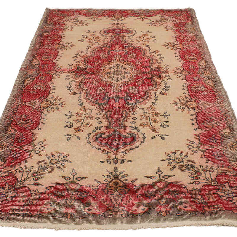 Vintage Turkish Hand-Knotted Rug - 4' 1" x 7' 10" (49" x 94") - K0076908
