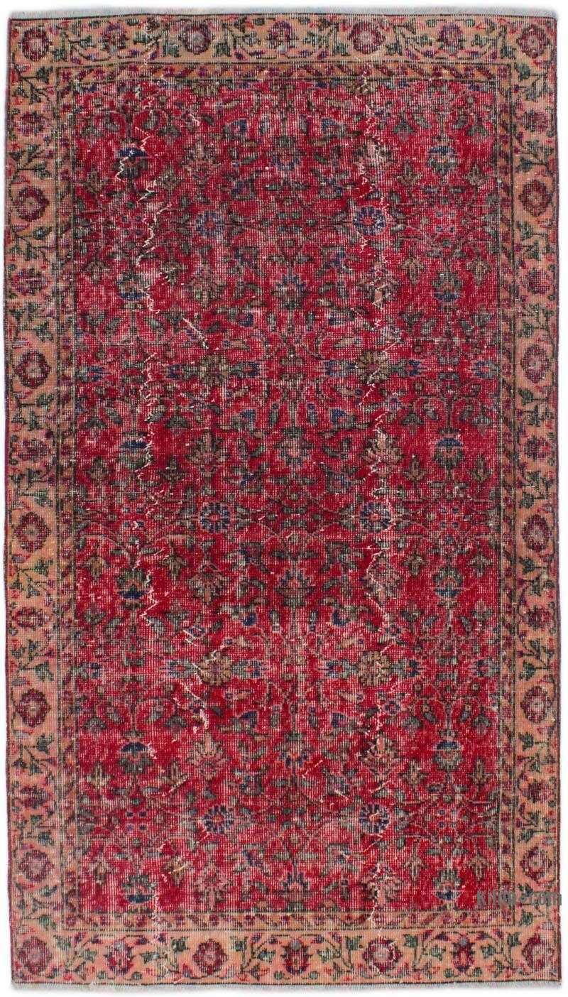 Alfombra Vintage Turca Anudada a Mano - 110 cm x 196 cm - K0076909
