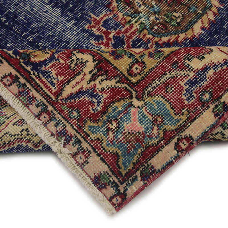Alfombra Vintage Turca Anudada a Mano - 110 cm x 223 cm - K0076913