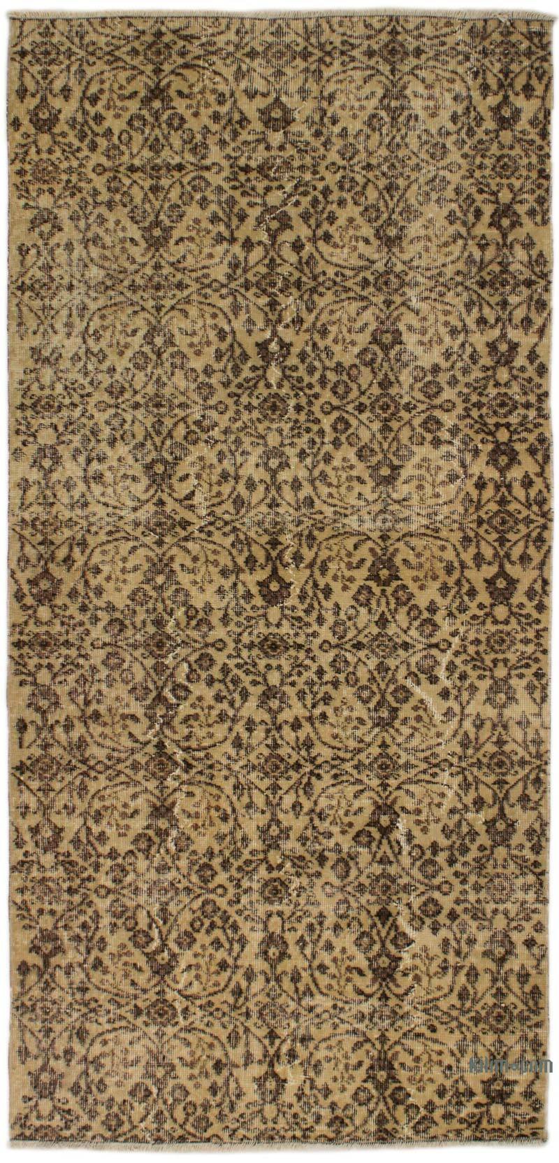 Vintage Turkish Hand-Knotted Rug - 3' 5" x 7' 3" (41" x 87") - K0076914