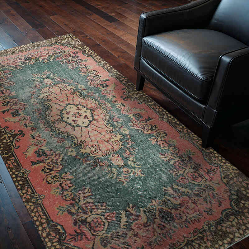 Vintage Turkish Hand-Knotted Rug - 3' 8" x 6' 11" (44" x 83") - K0076917
