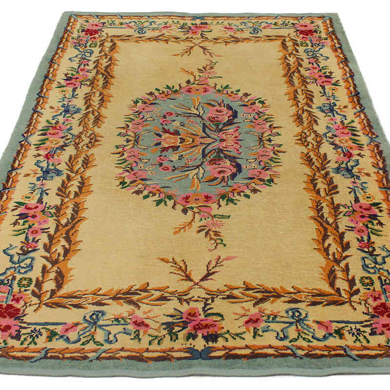 El Dokuma Vintage Halı - 125 cm x 205 cm - K0076921