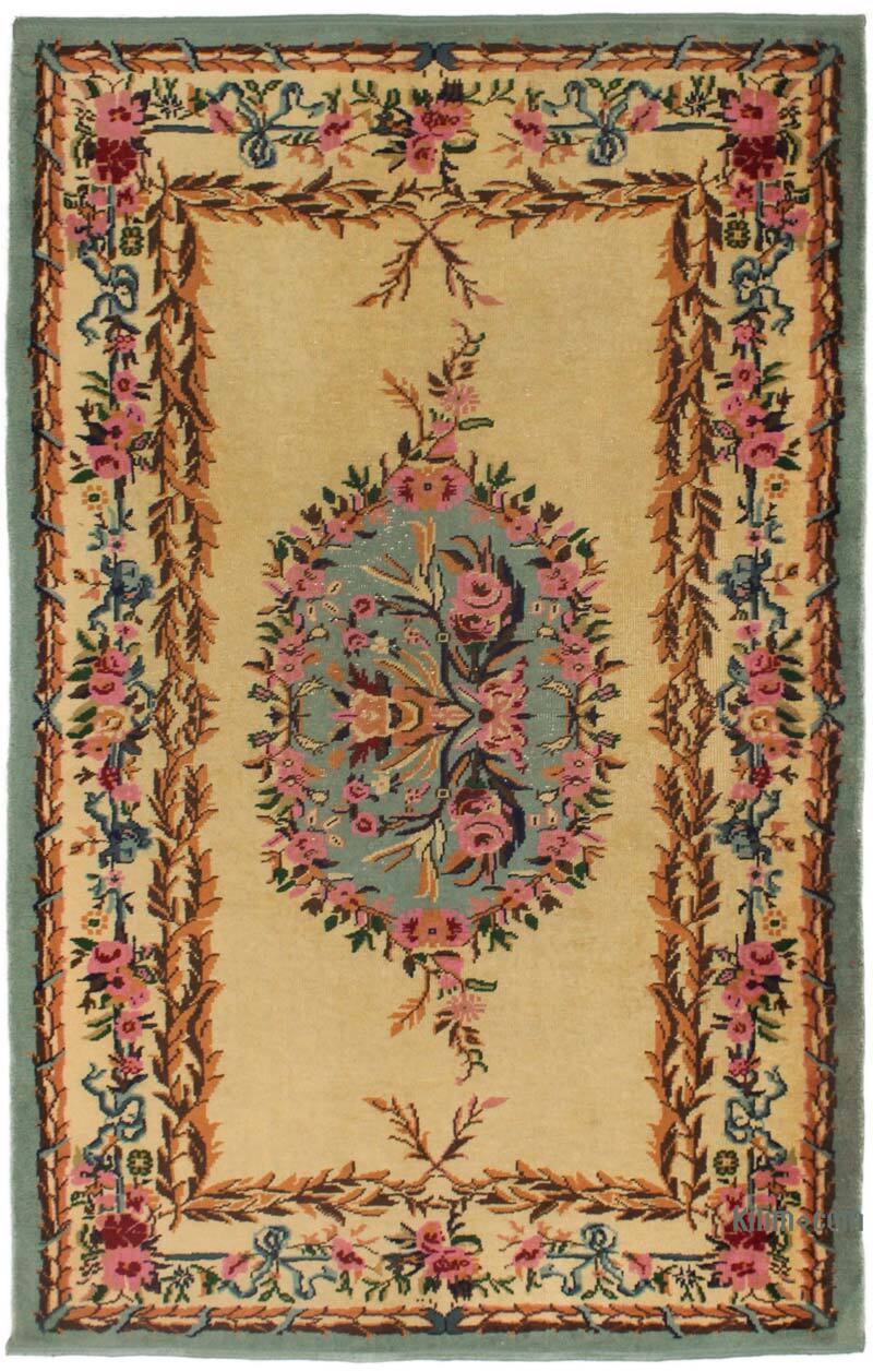 El Dokuma Vintage Halı - 125 cm x 205 cm - K0076921