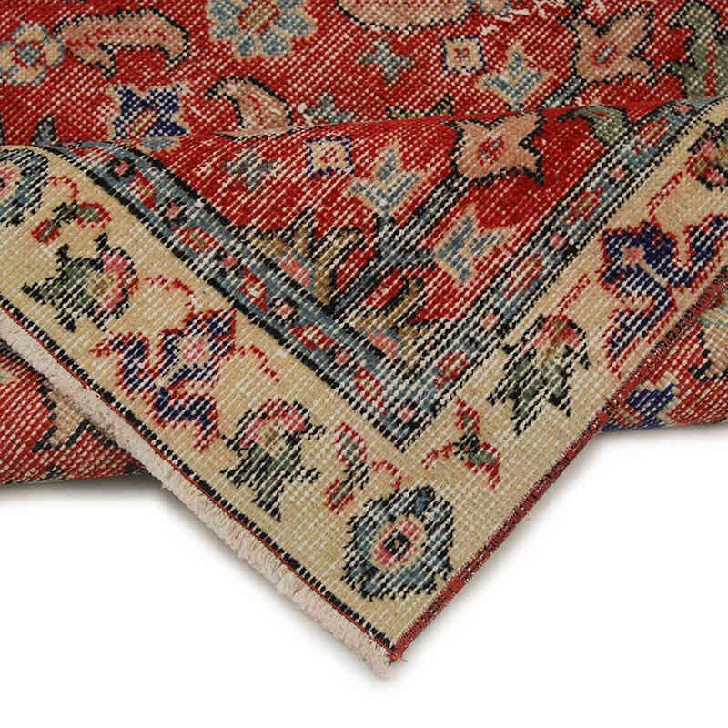Alfombra Vintage Turca Anudada a Mano - 95 cm x 194 cm - K0076926