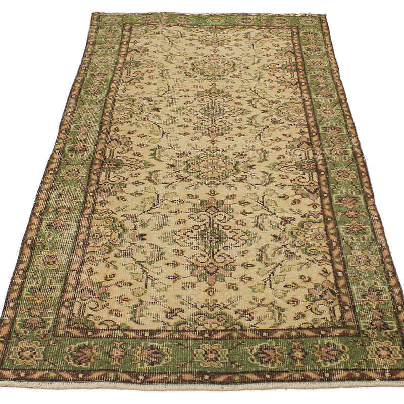 Vintage Turkish Hand-Knotted Rug - 3' 2" x 6' 8" (38" x 80") - K0076929