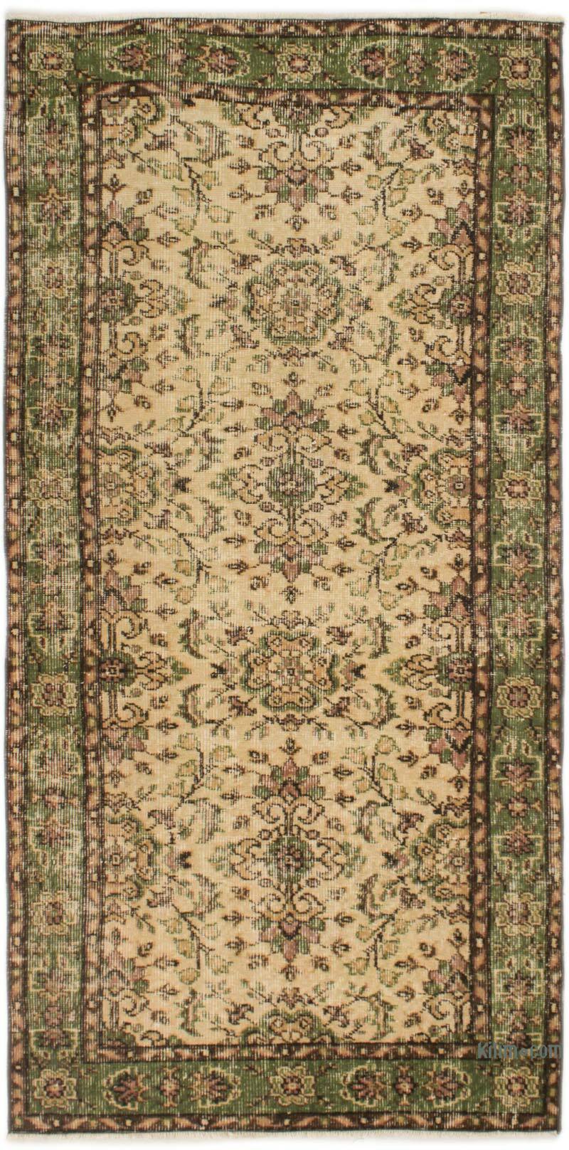 Vintage Turkish Hand-Knotted Rug - 3' 2" x 6' 8" (38" x 80") - K0076929