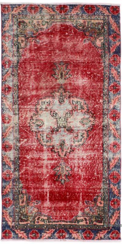Alfombra Vintage Turca Anudada a Mano - 82 cm x 167 cm