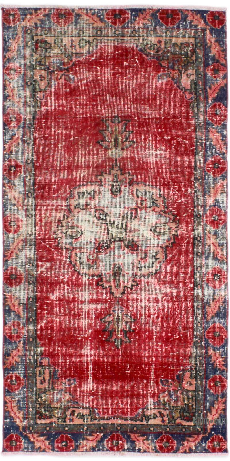 Vintage Turkish Hand-Knotted Rug - 2' 8" x 5' 6" (32" x 66") - K0076930