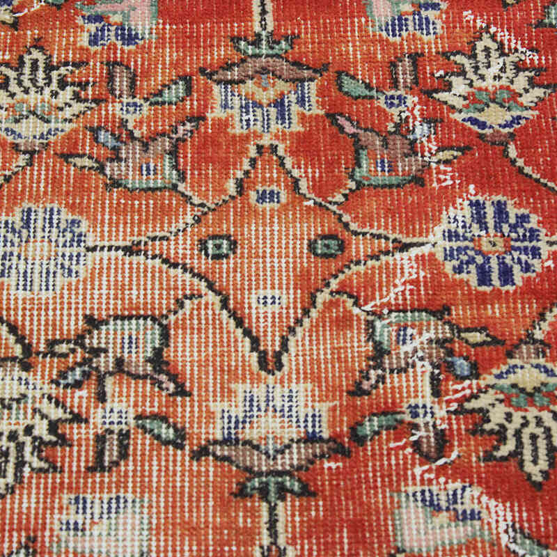Alfombra Vintage Turca Anudada a Mano - 92 cm x 182 cm - K0076931