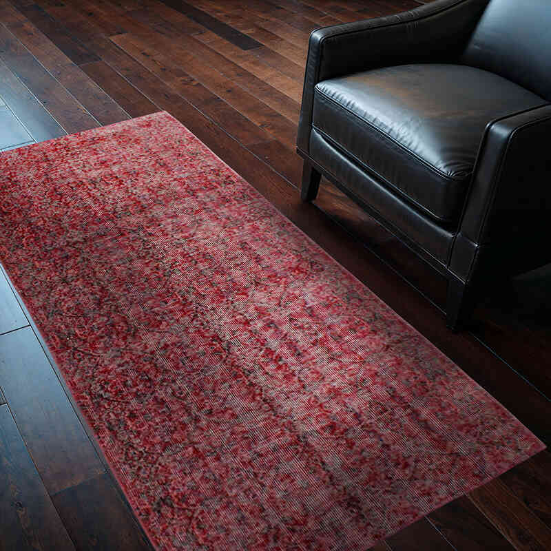 Alfombra Vintage Turca Anudada a Mano - 94 cm x 188 cm - K0076933