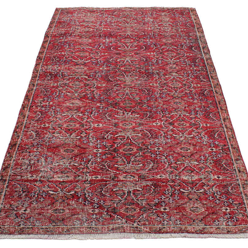 Vintage Turkish Hand-Knotted Rug - 3' 8" x 7' 3" (44" x 87") - K0076936
