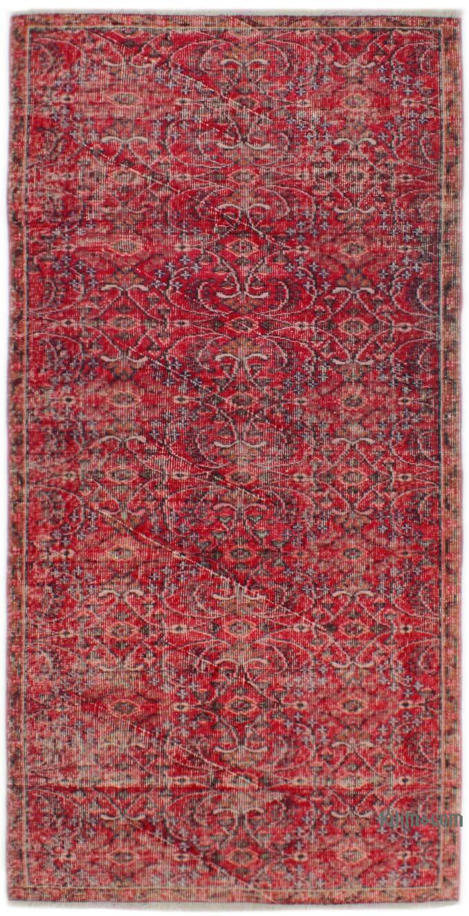 Vintage Turkish Hand-Knotted Rug - 3' 8" x 7' 3" (44" x 87") - K0076936