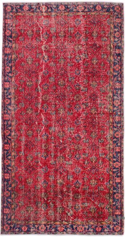 Alfombra Vintage Turca Anudada a Mano - 116 cm x 222 cm
