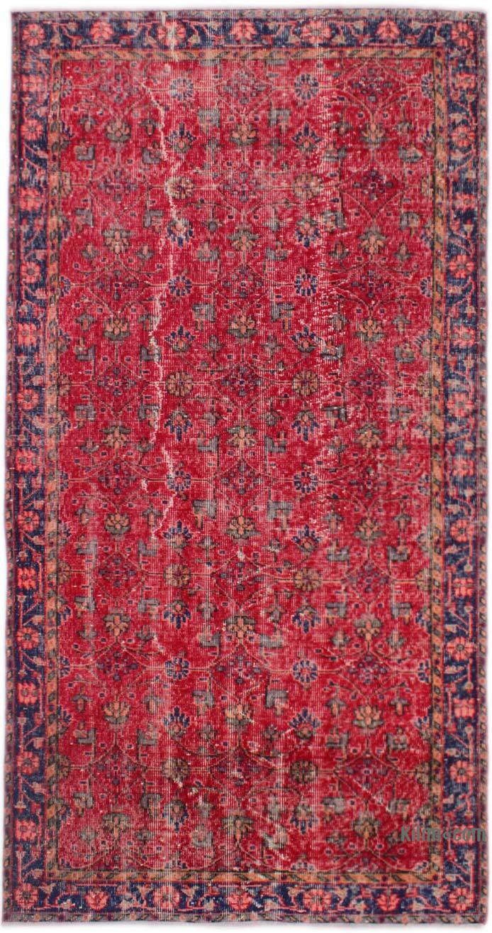Vintage Turkish Hand-Knotted Rug - 3' 10" x 7' 3" (46" x 87") - K0076939