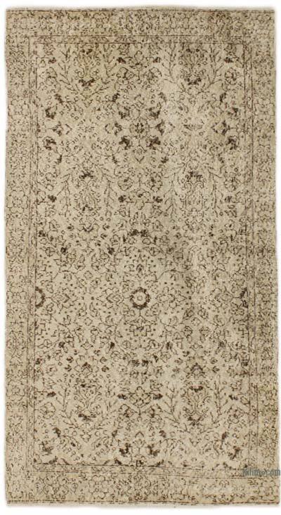 Alfombra Vintage Turca Anudada a Mano - 111 cm x 205 cm