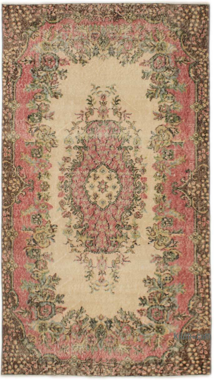 El Dokuma Vintage Halı - 114 cm x 206 cm - K0076948