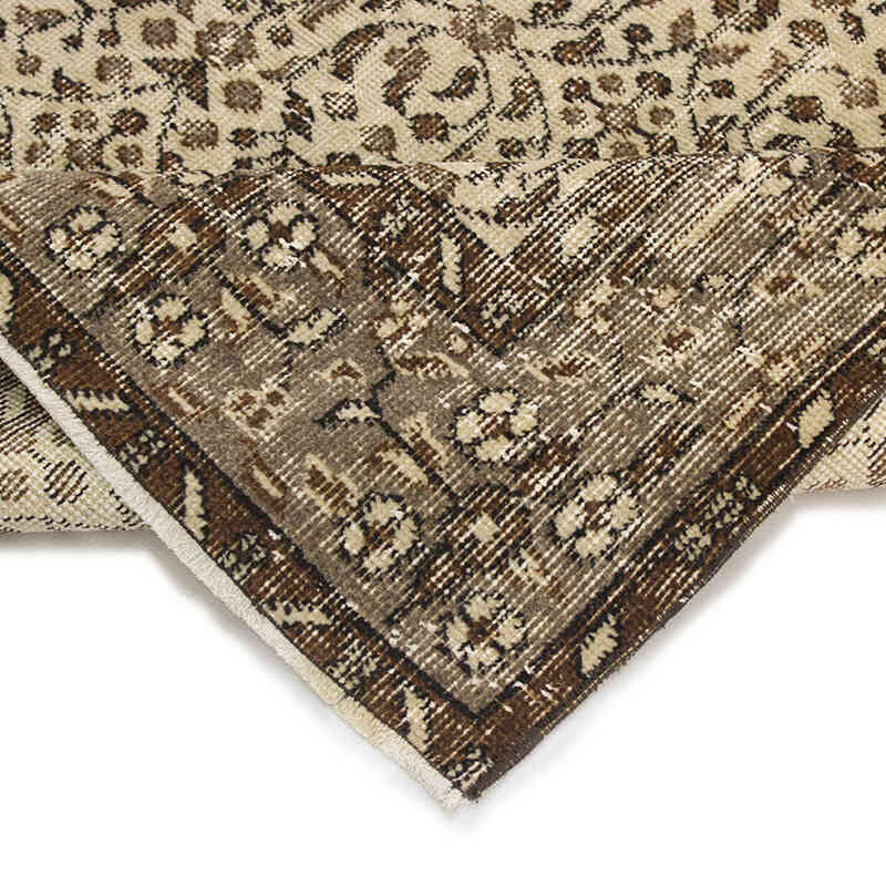 Alfombra Vintage Turca Anudada a Mano - 113 cm x 200 cm - K0076949