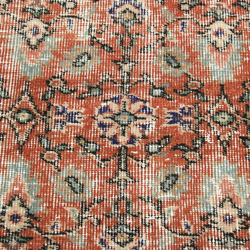 Alfombra Vintage Turca Anudada a Mano - 106 cm x 198 cm - K0076951