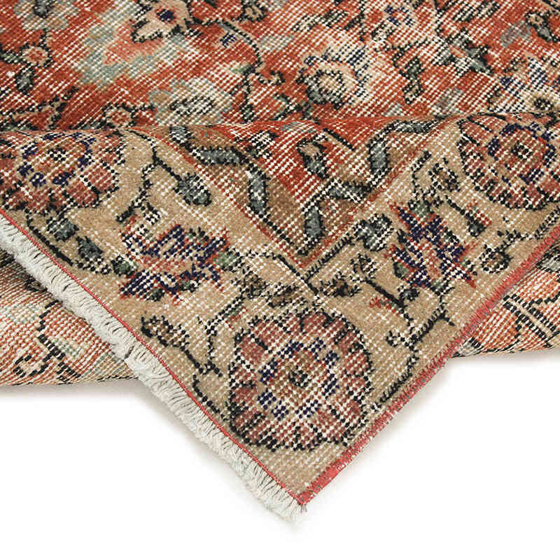 Alfombra Vintage Turca Anudada a Mano - 106 cm x 198 cm - K0076951