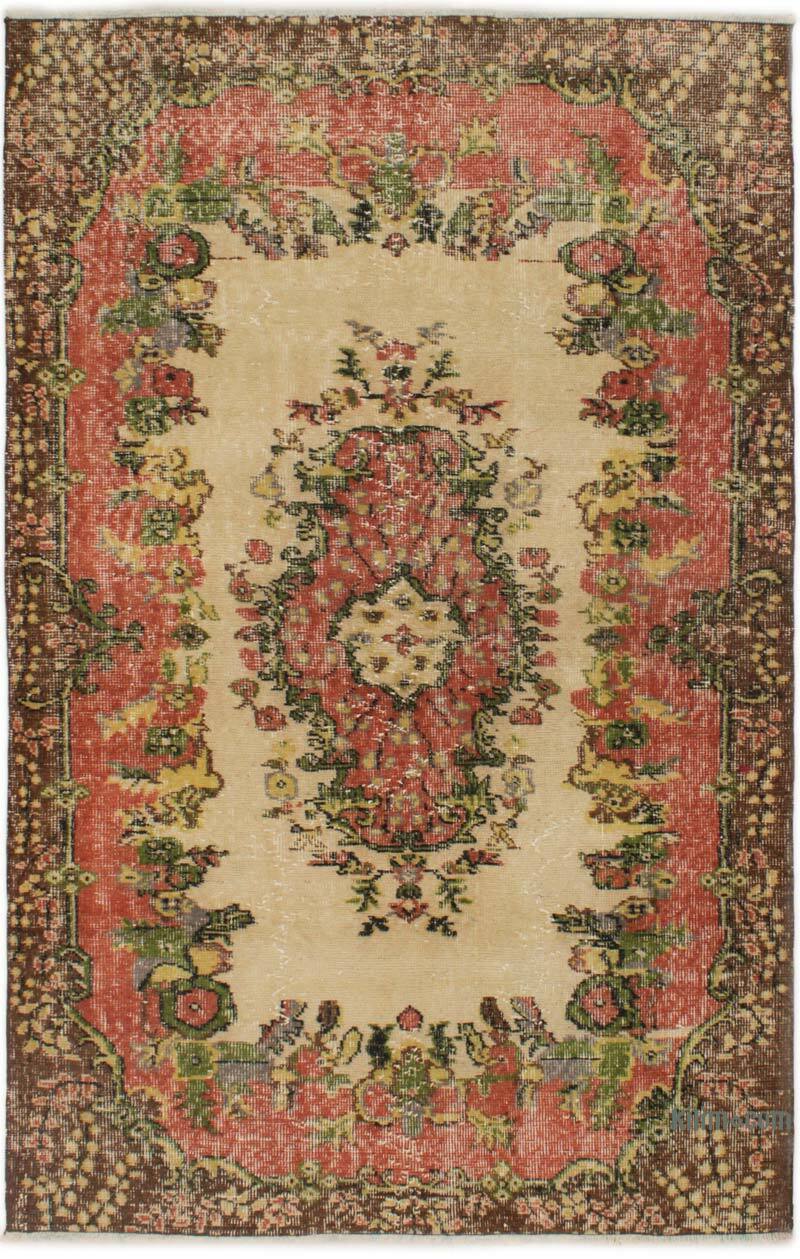 Vintage Turkish Hand-Knotted Rug - 3' 8" x 6'  (44" x 72") - K0076959