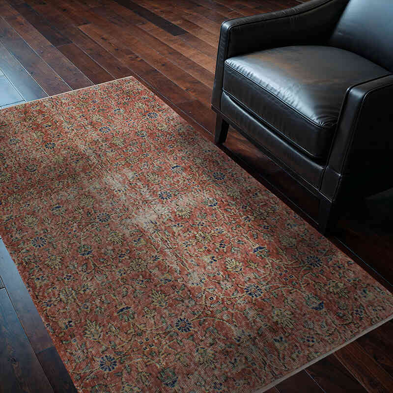 El Dokuma Vintage Halı - 113 cm x 185 cm - K0076962