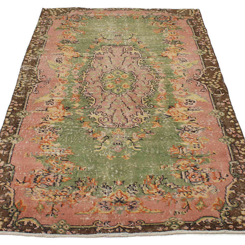 El Dokuma Vintage Halı - 113 cm x 205 cm - K0076964