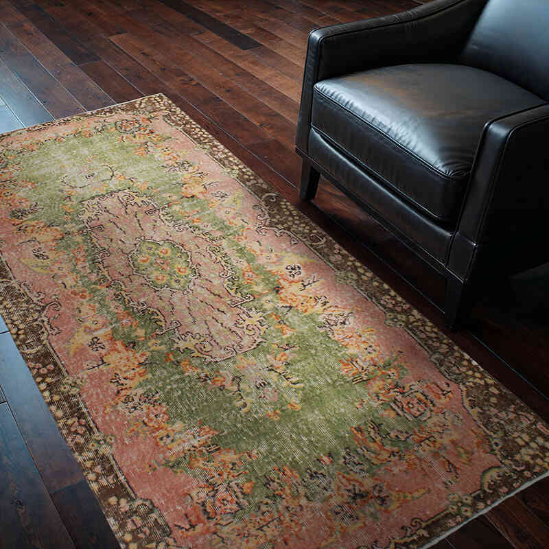 El Dokuma Vintage Halı - 113 cm x 205 cm - K0076964